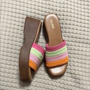 ALDO Women's Multicolor Wedge Sandals